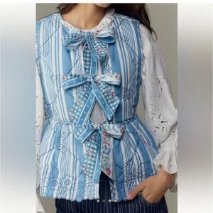 Anthropologie Damson Madder Quilted Vest